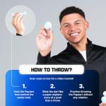 POPDARTS Glow Pack Game Set Glow in The Dark (Blue and Green) - Indoor, Outdoor Suction Cup Throwing Game - Competition with a POP