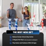 POPDARTS Glow Pack Game Set Glow in The Dark (Blue and Green) - Indoor, Outdoor Suction Cup Throwing Game - Competition with a POP