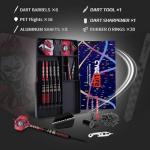 CyeeLife Steel Tip Darts Set - Professional Darts, Brass Barrels, Metal Tip Darts, 16 Extra Flights, 6 Aluminum Shafts,20 O-Rings,2 Flight Protectors,Dart Tool, Dart Sharpener, Darts Case