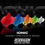 RED DRAGON Hardcore Ionic White Dart Flights - 3 Sets Per Pack (9 Dart Flights in Total)