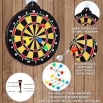 moopok Magnetic Dart Board for Kids-12Magnetic Dart/Sticky Balls Or 2 Toy Gun+40 Foam Dart.Indoor/Outdoor Kids Games and Party Games,Christmas Birthday Gifts Toys for 3-12 Year Old Boys