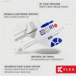 Target Darts Star Wars R2-D2 K Flex Integrated Dart Flights & Shafts | R2-D2 Pack of 3 K-Flex, No.6 | Disney K-Flex Accessories, Short (19mm)