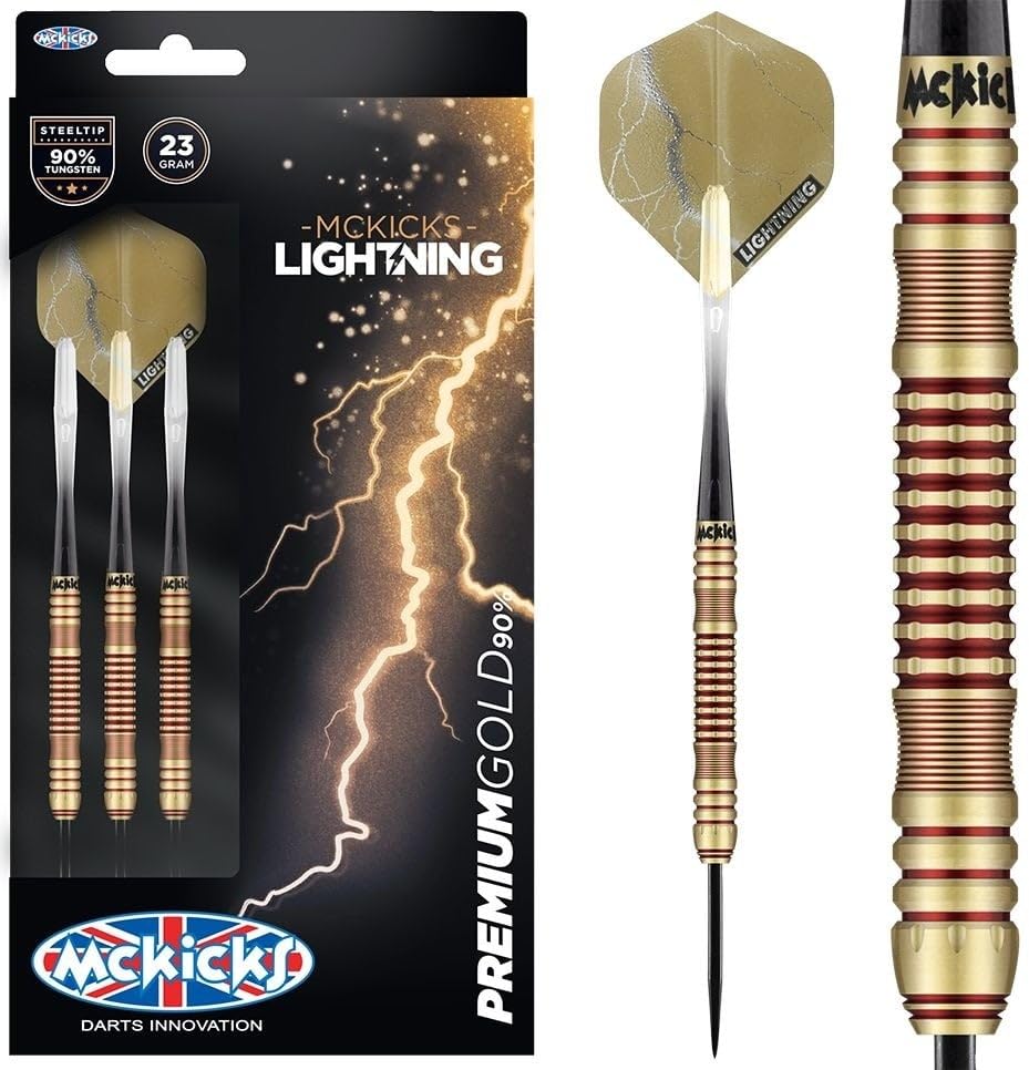 McKicks 90% Gold Darts - 23g Premium Set