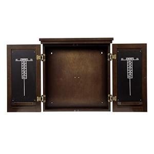 Brown Traditional Dartboard Cabinet by American Legend