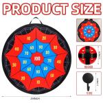 JolliLudo 29 Inches Spider Web Dart Board with 10 Sticky Balls, Indoor Outdoor Sport Christmas Game for Skill Development, Ideal Xmas Gift for Family in Fun Party Play Games