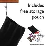 Viper Dart Caddy Solid Wood Wall Mounted Dart Holder/Stand, Displays 4 Sets of Steel or Soft Tip Darts, for All Sisal & Electronic Dartboards, Surrounds & Cabinets, Cinnamon Finish