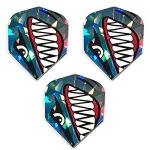 Angry Ocean Shark Dart Flights - Strong 75 Micron