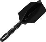 Viper Diamond Core Integrated Dart Flight & Shaft System - Precision Darting Accessory with Tough Polymers for Enhanced Performance, Set of 3, Medium Shaft, Slim Flight, Black