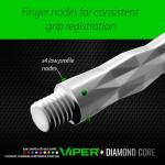 Viper Diamond Core Integrated Dart Flight & Shaft System - Precision Darting Accessory with Tough Polymers for Enhanced Performance, Set of 3, Medium Shaft, Slim Flight, Black