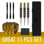 Harrows Voodoo Darts, Steel Tip Darts Set, Includes Speedline Shafts, Marathon Gold Dart Flights, Available in Sizes 19g, 21g, 23g, 25g & 27g (19, Grams)
