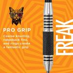 Viper by GLD Products The Freak Steel Tip Darts Knurled and Grooved Barrel, Extended Band, 22 Grams, Black (22-1704-22)