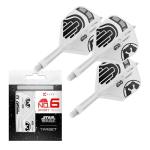 Target Darts Star Wars Stormtrooper K Flex Integrated Dart Flights & Shafts | Stormtrooper Pack of 3 K-Flex, No.6 | Disney K-Flex Accessories Short (19mm)