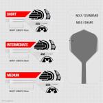 Target Darts Star Wars Stormtrooper K Flex Integrated Dart Flights & Shafts | Stormtrooper Pack of 3 K-Flex, No.6 | Disney K-Flex Accessories Short (19mm)