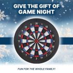 DARTSLIVE Home Electronic Dartboard, Bluetooth Compatible with Online Play, for Soft Tip Darts, 15.5 Inch Diameter Regulation Size Dartboard for Indoor Play, Black