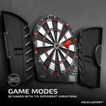Accudart Spark Electronic Dartboard - 30 Game Modes - 174 Game Variations - Challenge The Computer - Easy Read Display - Includes 6 Soft-Tip Darts