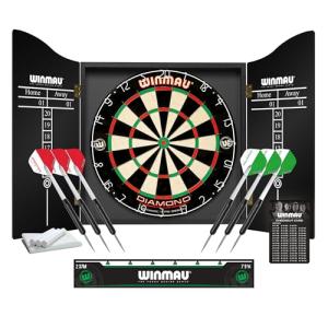 Winmau Professional Dart Set with Bristle Board & Cabinet