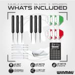 Winmau Professional Dart Set with Bristle Board & Cabinet