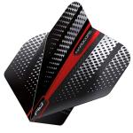 RED DRAGON Hardcore Radical Red Flash Dart Flights - 4 Sets Per Pack (12 Dart Flights in Total)