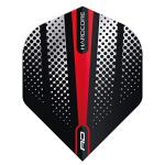 RED DRAGON Hardcore Radical Red Flash Dart Flights - 4 Sets Per Pack (12 Dart Flights in Total)