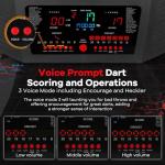 Electronic Dartboard, Electric Soft Tip Dart Boards for Adults with Heckler and Lights Effects, Digital Dart Boards with 6 Darts, 100 Soft Tips