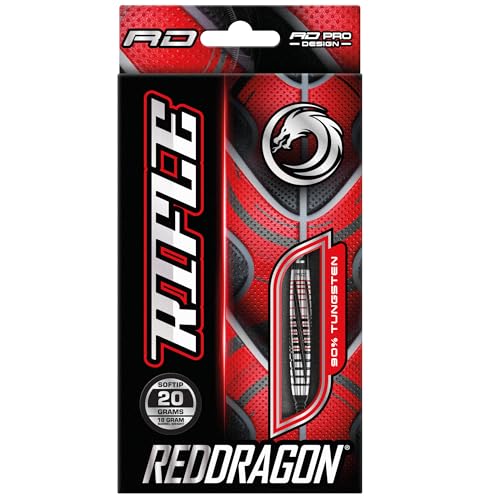 Red Dragon Rifle 20g Premium Tungsten Softip Darts Set