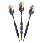 Viper Black Ice Soft Tip Darts with Purple Rings, 18 Grams