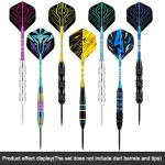 Dart Flights 105 Pieces (35 Unique Sets), 100 Micron PET, Universal Fit for Aluminum & PVC Shafts, for Steel & Soft Tip Darts, Premium Tournament Quality with 7 Designs