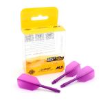 CUESOUL ROST Integrated Dart Shaft and Flights Medium,Purple Slim Shape,Set of 3