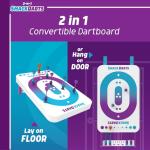 EastPoint Smack Darts - 2-in-1 Suction Cup Convertible Dartboard Target Game