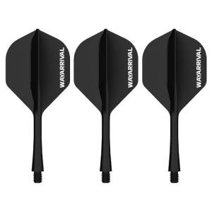 WayArrival Integrated Dart Flights,All in One Dart Flights and Stems for Unbreakable Use,Universal 2BA Fit for Instant Setup,PP Material Integrated Dart Flights and shafts for Stability (3 Pack)
