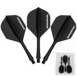 WayArrival Integrated Dart Flights,All in One Dart Flights and Stems for Unbreakable Use,Universal 2BA Fit for Instant Setup,PP Material Integrated Dart Flights and shafts for Stability (3 Pack)