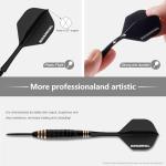 WayArrival Integrated Dart Flights,All in One Dart Flights and Stems for Unbreakable Use,Universal 2BA Fit for Instant Setup,PP Material Integrated Dart Flights and shafts for Stability (3 Pack)