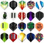 10 x Mixed Sets of Pentathlon Dart Flights Standard Shape