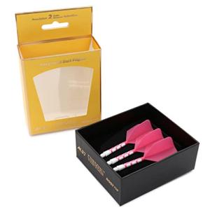 CUESOUL ROST T19 Integrated Dart Shaft and Flights 33mm Big Pink Wing Shape-Say Goodbye to Falling Dart Flight