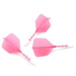 CUESOUL ROST T19 Integrated Dart Shaft and Flights 33mm Big Pink Wing Shape-Say Goodbye to Falling Dart Flight