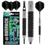 RED DRAGON Rat 1: 32g - Tungsten Steeltip Darts Set with Flights and Stems