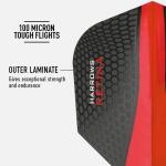 Harrows Retina Dart Flights | 5 x sets Darts Flights (15 Flights Total) I 100 Micron Dart Flights I Premium Extra Strong Made in UK I Professional Darts Accessories I Red Dart Flights