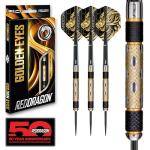 RED DRAGON Golden Eye 1: 24g - Tungsten Darts with Flights and Stems