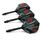 CUESOUL Jazz-Metal ROST Integrated Dart Shaft and Flights Standard Shape,Set of 3 pcs (CS-JMAK51XSMG)