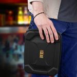 USA Gear XL Semi Hard Shell Dart Case - Storage Protective for 15 Piece Dart Set, Tips, Flights and Shafts, and More Accessories - Locking Foam Design for Soft and Steel Tips (Black) - Case Only