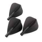 CUESOUL TERO AK4 Kite Dart Flights with 7 Colors, Set of 3 pcs (Black)