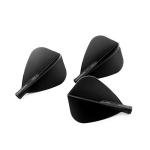 CUESOUL TERO AK4 Kite Dart Flights with 7 Colors, Set of 3 pcs (Black)