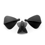 CUESOUL TERO AK4 Kite Dart Flights with 7 Colors, Set of 3 pcs (Black)