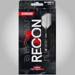 RED DRAGON Darts - Recon Series - 24g Parallel Barrel - Steel Tip Dart Set - 90% Professional Tungsten Darts Set - Nitro Flite Integrated Flight/Shaft, Dart Flights & Stems