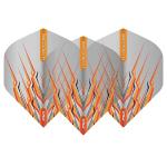 RED DRAGON Peter Wright Snakebite Hardcore Mohawk Orange Dart Flights - 3 Sets Per Pack (9 Flights in Total)