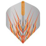 RED DRAGON Peter Wright Snakebite Hardcore Mohawk Orange Dart Flights - 3 Sets Per Pack (9 Flights in Total)