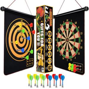 Givevan Magnetic Dart Board for Kids, Gifts Ideas for Teenage Boys Girls, Dartboard Games, Toys for Teen Age 6 7 8 9 10 11 12 13 14 15 16 Years, Cool Stuff for Christmas, Room Decor