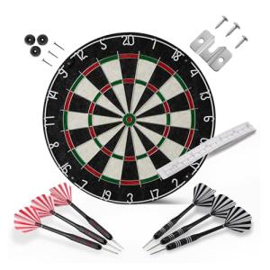 Amazon Basics Dartboard, Dart Board for Adults, Regulation Size