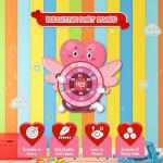 4E's Novelty Valentine Dart Board Game with 12 Sticky Balls - 30" Large Heart Kids Dart Board Indoor/Outdoor, School Valentine's Day Games for Kids Classroom Party Adult