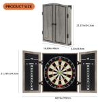VONEZONE Dartboard Cabinet Set with Scoreboard & Darts